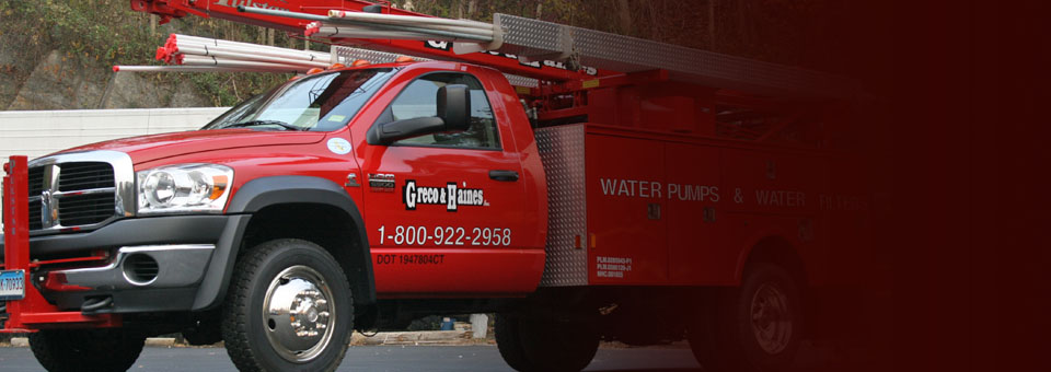 Greco & Haines water pump service truck