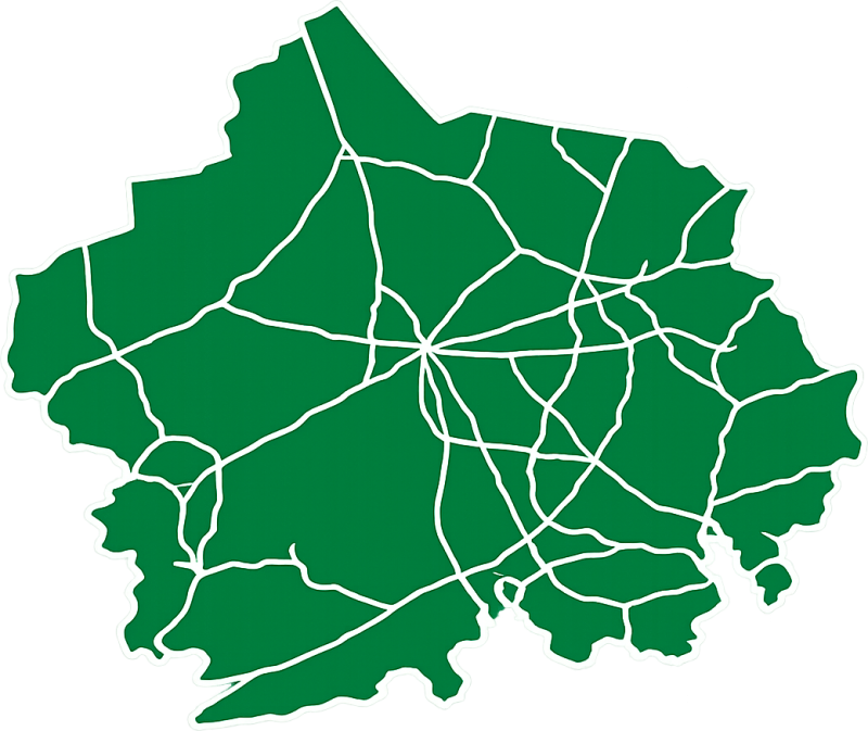 Map of New London County, Connecticut