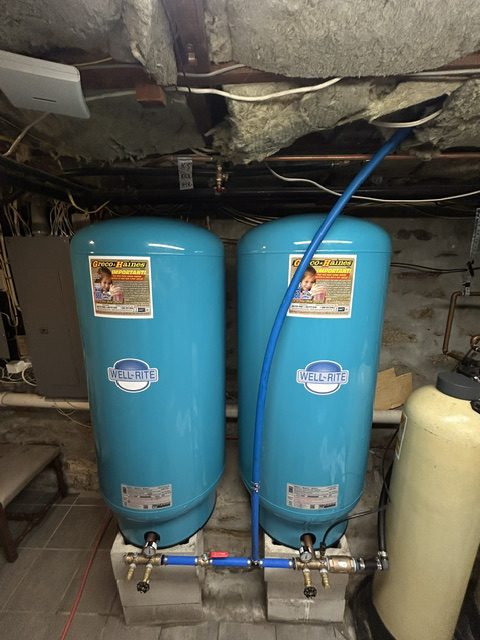 Completed well water pressure-tank upgrade by Greco & Haines